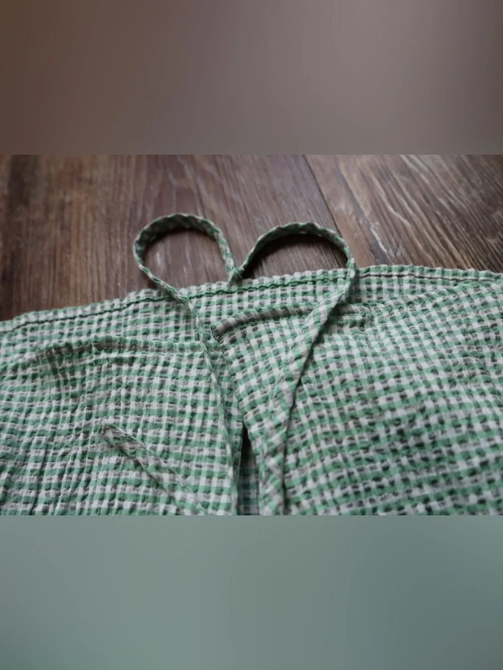 Zara green gingham